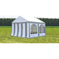 Premium Partytent PVC 3x3x2 mtr in Wit-Grijs