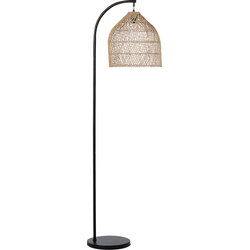 Beliani BERNICA - Staande lamp-Natuurlijk-Rotan