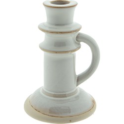 Clayre & Eef Kandelaar  14 cm Beige Porselein Kaarsenstandaard