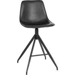 Monaco Counter Chair - Zwart - set van 2