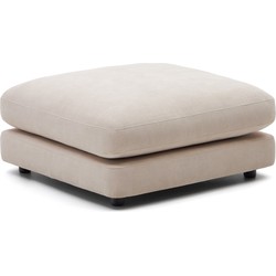 Kave Home - Voetenbankje Gala beige 90 x 90 cm