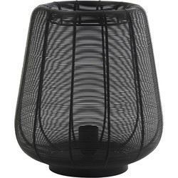 Light & Living - tafellamp - Adeta - zwart - metaal - nachtkastlamp - E27 - 1861412