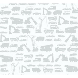 A.S. Création behang voertuigen warm grijs - 53 cm x 10,05 m - AS-358151