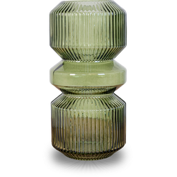 Rianne glazen vaas groen - 12 x 24,5 cm