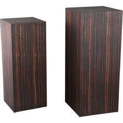 PTMD Zuil Tiess - 35x35x85 cm - Hout - Bruin - Set van 2