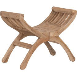 MUST Living Stool Cleopatra small,53x53x30 cm, rustic teakwood