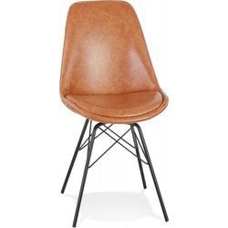 BRAVO design stoel 45x55x83 cm Bruin