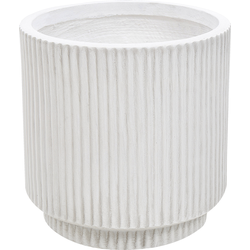 DARIA - Bloempot - Gebroken wit - 24 cm - Kleivezels