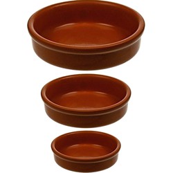 Set van 12x stuks creme brulee of tapas bakjes 5 en 7 en 12 cm - Serveerschalen