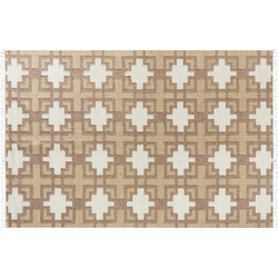 Beliani KONURTAY - Gevlochten-Beige-Jute