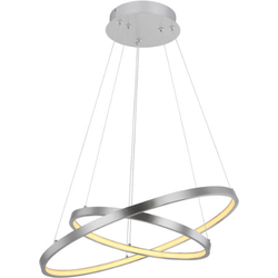 Cirkelvormige hanglamp | LED | Ø 51CM | Nikkel | Cirkel | Hanglamp met ringen