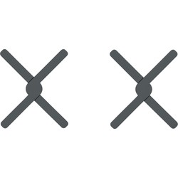 Krumble Opvouwbare siliconen pannenonderzetter - Antraciet - Set van 2