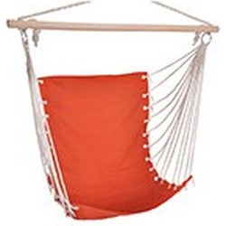 Hangmat stoel / hangende stoel oranje 100 x 60 cm - Hangstoelen