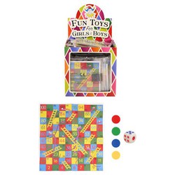 72 Stuks - Snake & Ladders Spel - In Traktatiebox - Uitdeelcadeautjes - Uitdeel traktatie voor kinderen - Jongens & Meisjes