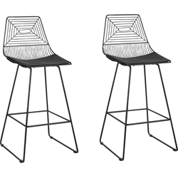 BISBEE - Barkruk set van 2 - Zwart - Metaal