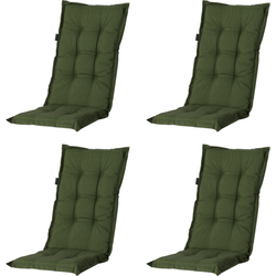 Madison -  Tuinstoelkussen Lage Rug Panama green - Ca. 105x50 cm - Set van 4