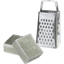Ideas4seasons Amberblokjes/geurblokjes cadeauset - jasmijn geur - inclusief mini rasp - Amberblokjes