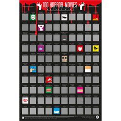 Gift Republic Kraskaart - 100 Horrorfilms
