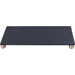 PTMD Plateau Uchizi - 55x35x5 cm - Aluminium - Zwart