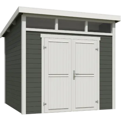 Blokhut Kibo 3 250x250 Green Grey-Wit