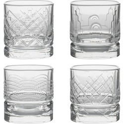 La RochereA Whisky tumbler glazen - 4x - Dandy serie - 300 ml - Whiskeyglazen