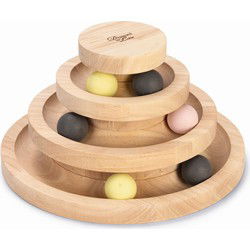 Kattenspeelgoed hout 26x26x14.5cm