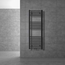 Badkamerradiator Sahara 400 x 1200 mm antraciet recht met middenaansluiting