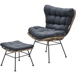 Libelle relax fauteuil inclusief voetenbank - Garden Impressions