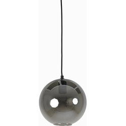 Light & Living - hanglamp - Subar - zwart - glas - kleurglas-lamp - E27 - 2957665