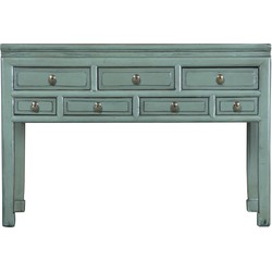 Fine Asianliving Antieke Chinese Sidetable Mint Groen B121xD45xH89cm