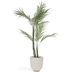 Kave Home - Kunstmatige palmboom met zwarte plantenpot 70 cm