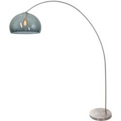 Mexlite - vloerlamp - Solva - staal - kunststof metaal - booglamp - E27 - 3920ST