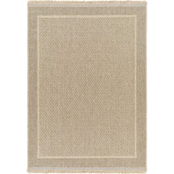  Buitenkleed - Balkon, Terras, Keuken - Jute-Look Tapijt PENNY - Beige/Zwart - 160x213 cm 