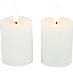 Ledkaars Lyon ro 5x5x9 cm wit s2