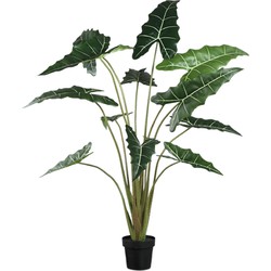 PTMD Bloempot Alocasia - 117x137x140 cm - Polyester - Groen