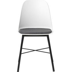 Eetkamerstoel Wit - Stof - Stoel Whistler - Set van 2