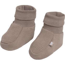 Baby's Only Slofjes Pure - Mokka - 3-6 mnd - 100% ecologisch katoen