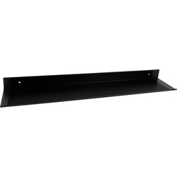 QUVIO Metalen muur plank - Zwart - 60 cm