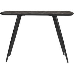 Sidetable Donkerbruin 120cm - Recycled Teakhout - 118x37x82cm