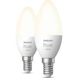 Hue kaarslamp warmwit licht 2-pack E14