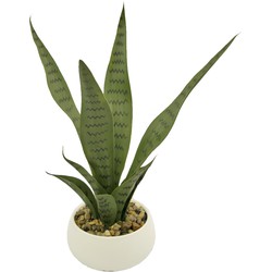 Kunst Sansevieria 35 cm in sierpot