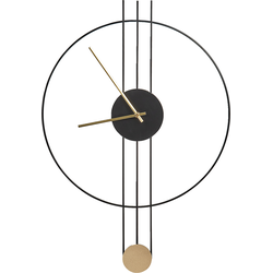 ANNIVIERS - Wandklok - Zwart - Staal