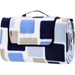 Picknickdeken Vierkant/Blauw 2x2m