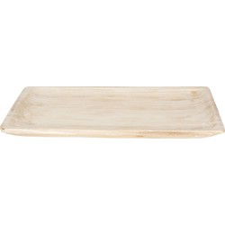 Clayre & Eef Decoratie Dienblad  51x32x4 cm Bruin Hout Rechthoek Serveerschaal