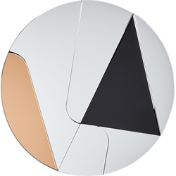 TROUVILLE - Wandspiegel - Goud/Zwart -  80 cm - Glas