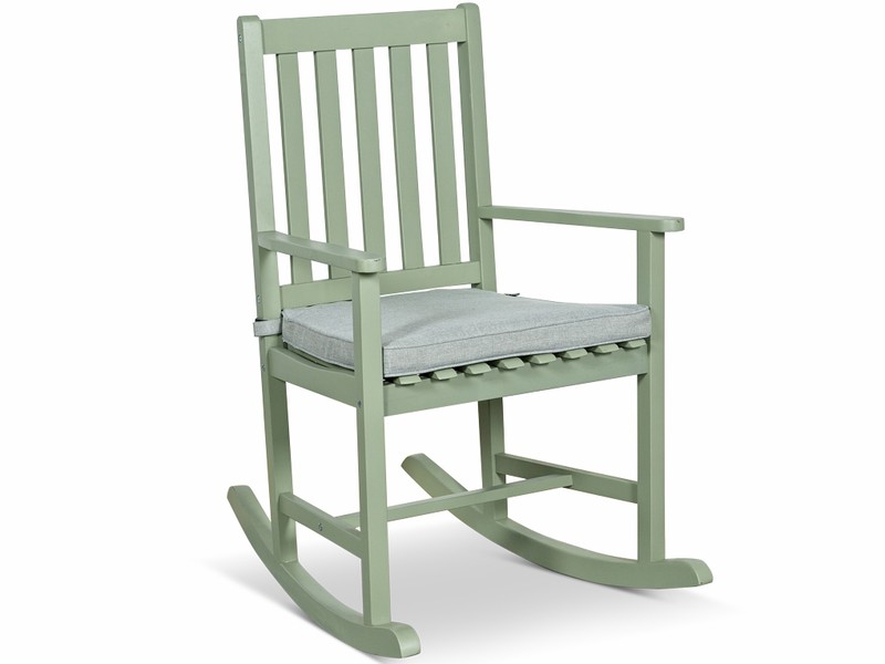 Lanterfant® Schommelstoel Noor – Met zitkussen - Voor binnen en buiten - Groen - 
