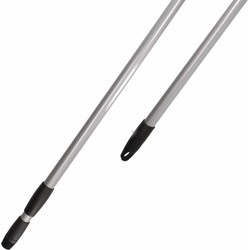 Metalen telescoopsteel grijs 130 cm - Telescoopstelen