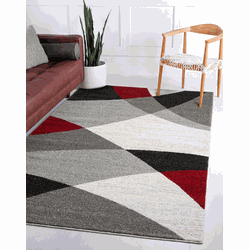 Belos Modern Rood vloerkleed - Designer - 140 X 200 CM