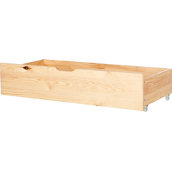 Beliani EPANEY - Tweepersoonsbed-Bruin-Dennenhout