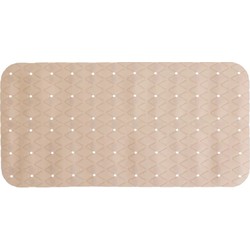 5Five Douche/bad anti-slip mat badkamer - pvc - beige - 70 x 35 cm - Badmatjes